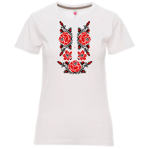 Тениска с шевици рози