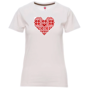 Тениска с шевици сърце